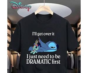 Offiziell lizenzierte Marke Disney, 230gT-Shirt, Disney, StarBaby, Stitch, gedruckte T-Shirts, lustige Designs, Outdoor-Sport, Straßenkleidung, Männer