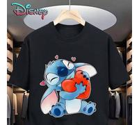 Offiziell lizenzierte Marke Disney, 230gT-Shirt, Disney, StarBaby, Stitch, Heilmittel, gedruckte T-Shirts, lustige Designs, Outdoor-Sport, Straßenklei