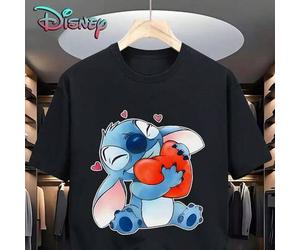 Offiziell lizenzierte Marke Disney, 230gT-Shirt, Disney, StarBaby, Stitch, Heilmittel, gedruckte T-Shirts, lustige Designs, Outdoor-Sport, Straßenklei