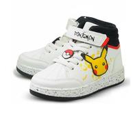 Offiziell lizenzierte Pokemon Pikachu Jungen Mädchen Hi-Top Turnschuhe Kinder Schnürschuhe Turnschuhe mit Riemen Bequeme Alltagsschuhe mit griffiger Sohle Pikachu Print Sneakers Kinder Schuhgröße 43