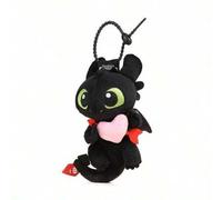 Offiziell lizenzierte Wie trainiere ich meinen Drachen? Süße Toothless Plüsch Schlüsselanhänger, Rucksack Plüsch Anhänger, Cartoon Figur Plüschtier, P