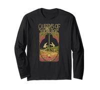 Offiziell Queens of The Stone Age Logo Band Rock Retro Langarmshirt