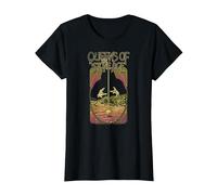 Offiziell Queens of The Stone Age Logo Band Rock Retro T-Shirt, Damen, Schwarz, XS