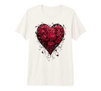 Offiziell Spiral Bleeding Heart Gothic Fantasy Premium T-Shirt