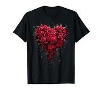 Offiziell Spiral Bleeding Heart Gothic Fantasy T-Shirt