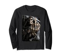 Offiziell Spiral Bone Finger Skeleton Gothic Fantasy Langarmshirt
