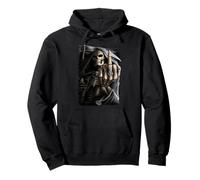 Offiziell Spiral Bone Finger Skeleton Gothic Fantasy Pullover Hoodie