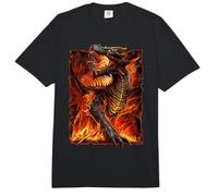 Offiziell Spiral Draconis Flame Gothic Fantasy Comfort Colors Adult Heavyweight T-Shirt