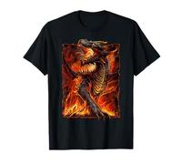 Offiziell Spiral Draconis Flame Gothic Fantasy T-Shirt