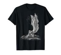 Offiziell Spiral Enslaved Angel Gothic Fantasy T-Shirt
