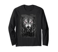 Offiziell Spiral Forest Wolf Gothic Fantasy Langarmshirt