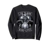 Offiziell Spiral Nine Lives Motorcycle Rider Gothic Fantasy Sweatshirt