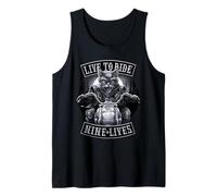 Offiziell Spiral Nine Lives Motorcycle Rider Gothic Fantasy Tank Top