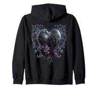 Offiziell Spiral Raven Heart Gothic Fantasy Kapuzenjacke