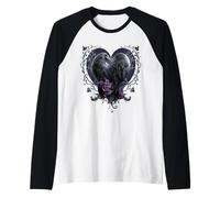 Offiziell Spiral Raven Heart Gothic Fantasy Raglan