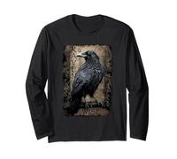 Offiziell Spiral Raven Wise Gothic Fantasy Langarmshirt