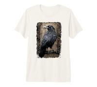 Offiziell Spiral Raven Wise Gothic Fantasy Premium T-Shirt