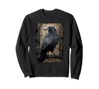 Offiziell Spiral Raven Wise Gothic Fantasy Sweatshirt