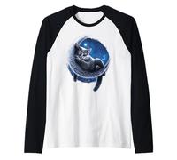 Offiziell Spiral Velvet Moon Cat Gothic Fantasy Raglan