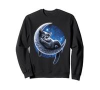 Offiziell Spiral Velvet Moon Cat Gothic Fantasy Sweatshirt