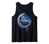 Offiziell Spiral Velvet Moon Cat Gothic Fantasy Tank Top