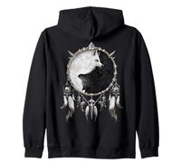 Offiziell Spiral Wolf Chi Yin Yang Gothic Fantasy Kapuzenjacke