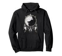 Offiziell Spiral Wolf Chi Yin Yang Gothic Fantasy Pullover Hoodie