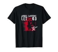 Offizielle Avril Lavigne Let Go Sprühfarbe T-Shirt, Herren, Schwarz, L