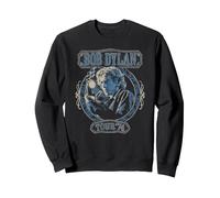 Offizielle Bob Dylan Tour 74 Sweatshirt, Unisex für Erwachsene, Schwarz, L