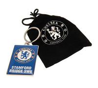 Offizielle Chelsea FC Stamford Bridge Schlüsselbund in Velvet Geschenktüte begrenzten Bestand