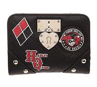 Offizielle DC Comics Damen Harley Quinn Locket Bi-Fold Schwarz Geldbörse Geldbörse