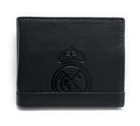 Offizielle Geldbörse von Real Madrid, 100 % echtes Leder mit RFID-Schutz, exklusives Design mit Vereinswappen, Geschenk für Herren., bunt, De mano, Klassisch
