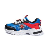 Offizielle Marvel Spider-Man Spidey Spiderman Kinder-Sneaker, athletische Schuhe, Schnürschuhe, bequeme Schuhe, Laufen, Walking, Spiel, Rot/Blau, 31 EU