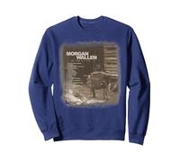 Offizielle Morgan Wallen Tracklist Sweatshirt, Unisex für Erwachsene, Marineblau, S
