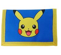 Offizielle Pokemon Pikachu Jungen dreifach gefaltete Geldwechselgeldbörse, Geschenk, Blau / Gelb, Dreifach gefaltet