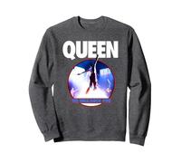 Offizielle Queen We Will Rock You Sweatshirt, Unisex für Erwachsene, Anthrazit Meliert, XL