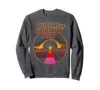 Offizielle Queens of The Stone Age Desert Sun Sweatshirt, Unisex für Erwachsene, Anthrazit Meliert, XL