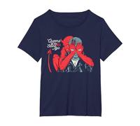 Offizielle Queens of The Stone Age Devil T-Shirt, Damen Große Größen, Marineblau, 4X