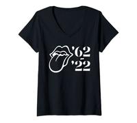 Offizielle Rolling Stones '62 - '22 T-Shirt mit V-Ausschnitt