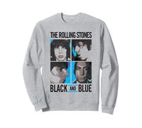 Offizielle The Rolling Stones Fotoquadrate, Schwarz und Blau Sweatshirt