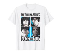 Offizielle The Rolling Stones Fotoquadrate, Schwarz und Blau T-Shirt