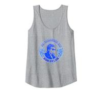 Offizieller Bob Dylan Mr. Tamburin Man Tank Top, Damen, Grau Meliert, XL