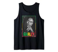 Offizieller Bob Marley Foto, Weiß Tank Top