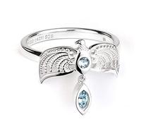 Offizieller Harry Potter Diadem Ring Sterlingsilber Größe M, M, Sterlingsilber Kristall, Medium, Sterling Silber, Kristall