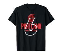 Offizieller NBA-Angriff der Portland Trail Blazers 6:7 Craze Attack T-Shirt