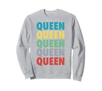 Offizieller Queen Repeat Sweatshirt, Unisex für Erwachsene, Grau Meliert, XXL