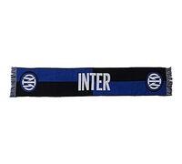 Offizieller Schal Inter. Modell 2021. Offizielles Lizenzprodukt F.C. International. Farbe: Schwarz / Hellblau. 100 % Acryl. Modell Jacquarde zweifarbig., schwarz himmelblau