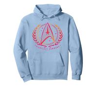 Offizieller Star Trek - Starfleet Command Pullover Hoodie, Unisex für Erwachsene, Taubenblau, S