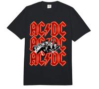 Offizielles AC/DC Angus and Brian Red Lightning Logo Rock Comfort Colors Adult Heavyweight T-Shirt