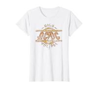 Offizielles AC/DC Band High Voltage Album Cover Logo T-Shirt, Damen, Weiß, XL